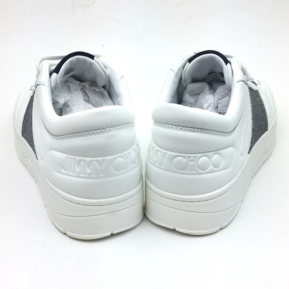 JIMMY CHOO Hawaii Lace-Up Sneaker sz 7 - Picture 7 of 15